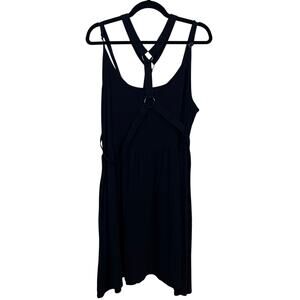 Social Collision Black Harness Sundress Plus Size 3 3XL NWT Pockets